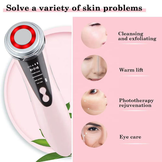 4 in 1 RF EMS Facial Massager Skin Care Tools Face Lift Multifunction Firm Device Skin Rejuvenation Wrinkle Removal